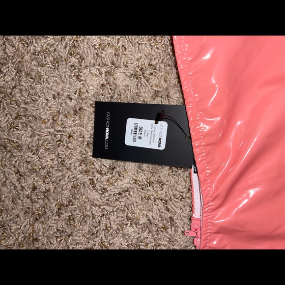 Fashion Nova “ Slick Operator Latex Biker Romper “ - Picture 3 of 7